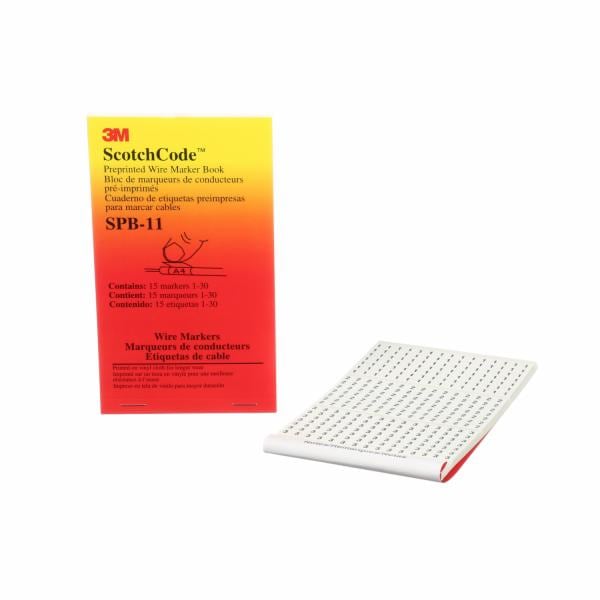 ™ ScotchCode Pre-Printed Wire Marker Book SPB-11