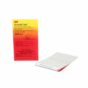 3M™ ScotchCode Pre-Printed Wire Marker Book SPB-12, black print on a white background highlights the characters, 5/Bag image 3M™ ScotchCode Pre-Printed Wire Marker Book SPB-12, black print on a white background highlights the characters, 5/Bagimage