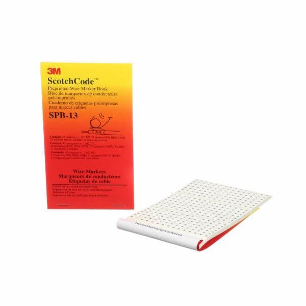 ™ ScotchCode Pre-Printed Wire Marker Book SPB-13
