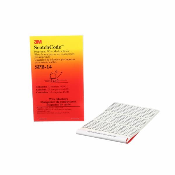 ™ ScotchCode Pre-Printed Wire Marker Book SPB-14