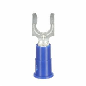 3M™ Scotchlok Locking Fork Vinyl Insulated, 100/bottle, MV14-10FLX, spring-like tongue firmly fits around the stud, 500/Case image 3M™ Scotchlok Locking Fork Vinyl Insulated, 100/bottle, MV14-10FLX, spring-like tongue firmly fits around the stud, 500/Caseimage