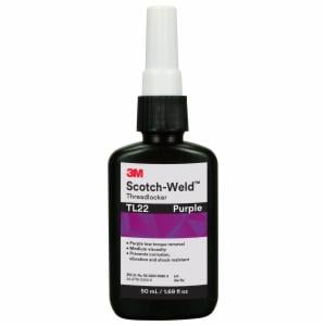 3M™ Scotch-Weld Threadlocker TL22, Purple, 50 mL Bottle, 10/caseimage