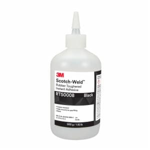 3M™ Scotch-Weld Rubber Toughened Instant Adhesive RT5000B, Black, 500 Gram, 1 Bottle/Case image 3M™ Scotch-Weld Rubber Toughened Instant Adhesive RT5000B, Black, 500 Gram, 1 Bottle/Caseimage