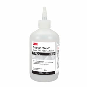 3M™ Scotch-Weld Super Fast Instant Adhesive SF100, Clear, 500 Gram, 1 Bottle/Case image 3M™ Scotch-Weld Super Fast Instant Adhesive SF100, Clear, 500 Gram, 1 Bottle/Caseimage