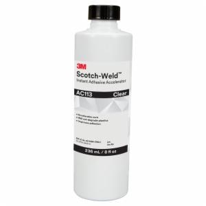 3M™ Scotch-Weld General Purpose Instant Adhesive Accelerator AC113, Clear/Light Amber, 8 fl oz, 4 Bottles/Case image 3M™ Scotch-Weld General Purpose Instant Adhesive Accelerator AC113, Clear/Light Amber, 8 fl oz, 4 Bottles/Caseimage