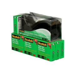 Scotch® Magic™ Tape 10 Pack w/ C60 Black Dispenser,810K10-C60BLK