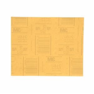3M™ Gold Abrasive Sheet, 02538, P500 grade, 9 in x 11 in, 50 sheets per pack, 5 packs per caseimage