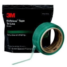 3M™ Tri Line Knifeless Tape - 6mm; KTS-TL6; Front Side - Roll and Package together