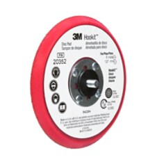 3M™ Hookit™ Low Profile Disc Pad, 20352, red, 5 in x 3/8 in (127 mm x 9.52 mm)