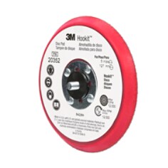 3M™ Hookit™ Low Profile Disc Pad, 20352, red, 5 in x 3/8 in (127 mm x 9.52 mm)