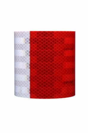 3M™ Diamond Grade Conspicuity Marking 983-32, Red/White, 2 in x 450 ft, Bulk Packimage