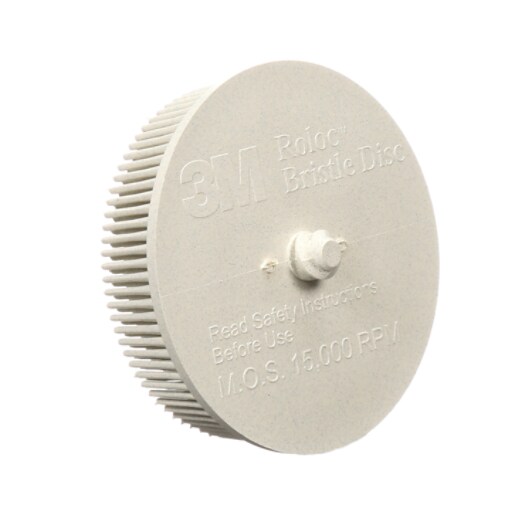 Scotch-Brite™ Roloc™ Bristle Disc, 07529, white, 120, 3 in (7.62 cm ...