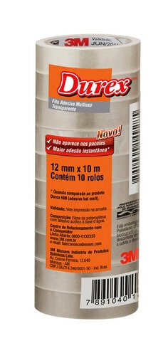 HB004174254 -  Durex Transparent 12mmx10m - 10 rolls