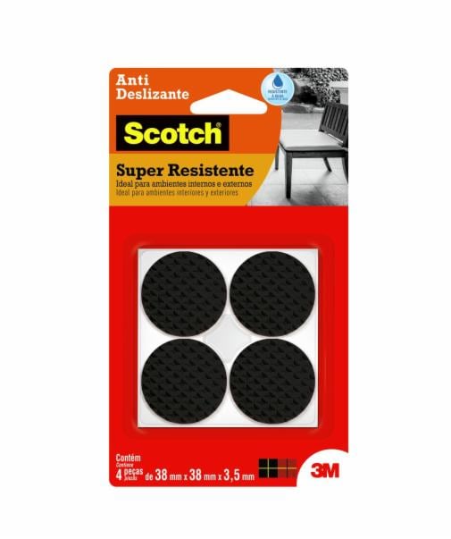 Anti-Deslizante 3M Scotch Redondo Preto GG