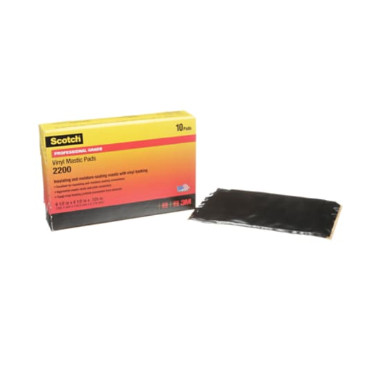 3-M 2200-6-1/2X4-1/2 VINYL MASTIC 6-1/2-INCHX 4-1/2-INCH-10 PADS/BOX