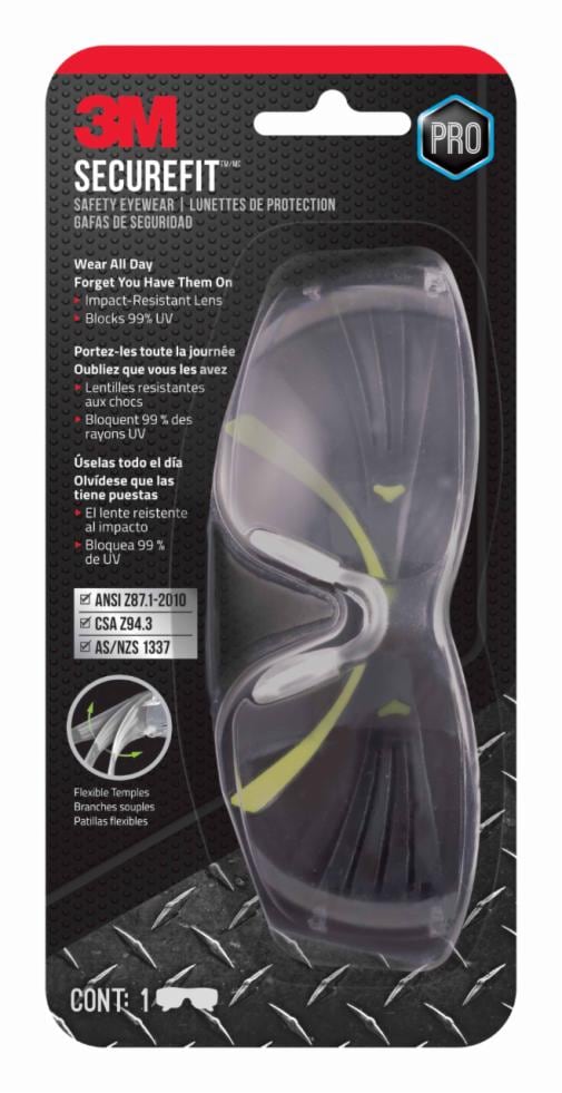 SecureFit(TM) 400 Clear Eye Protection SF400C-WV-6-PS