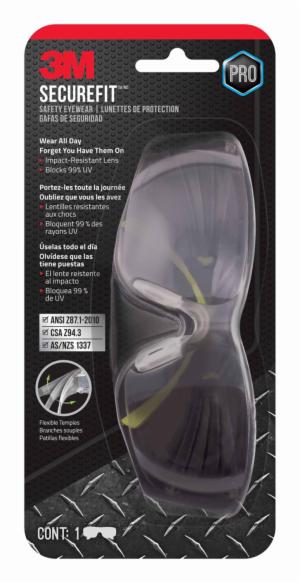 3M™ SecureFit 400 Indoor/Outdoor Eye Protection SF400M-WV-6-PS, Mirror, Anti-Scratchimage