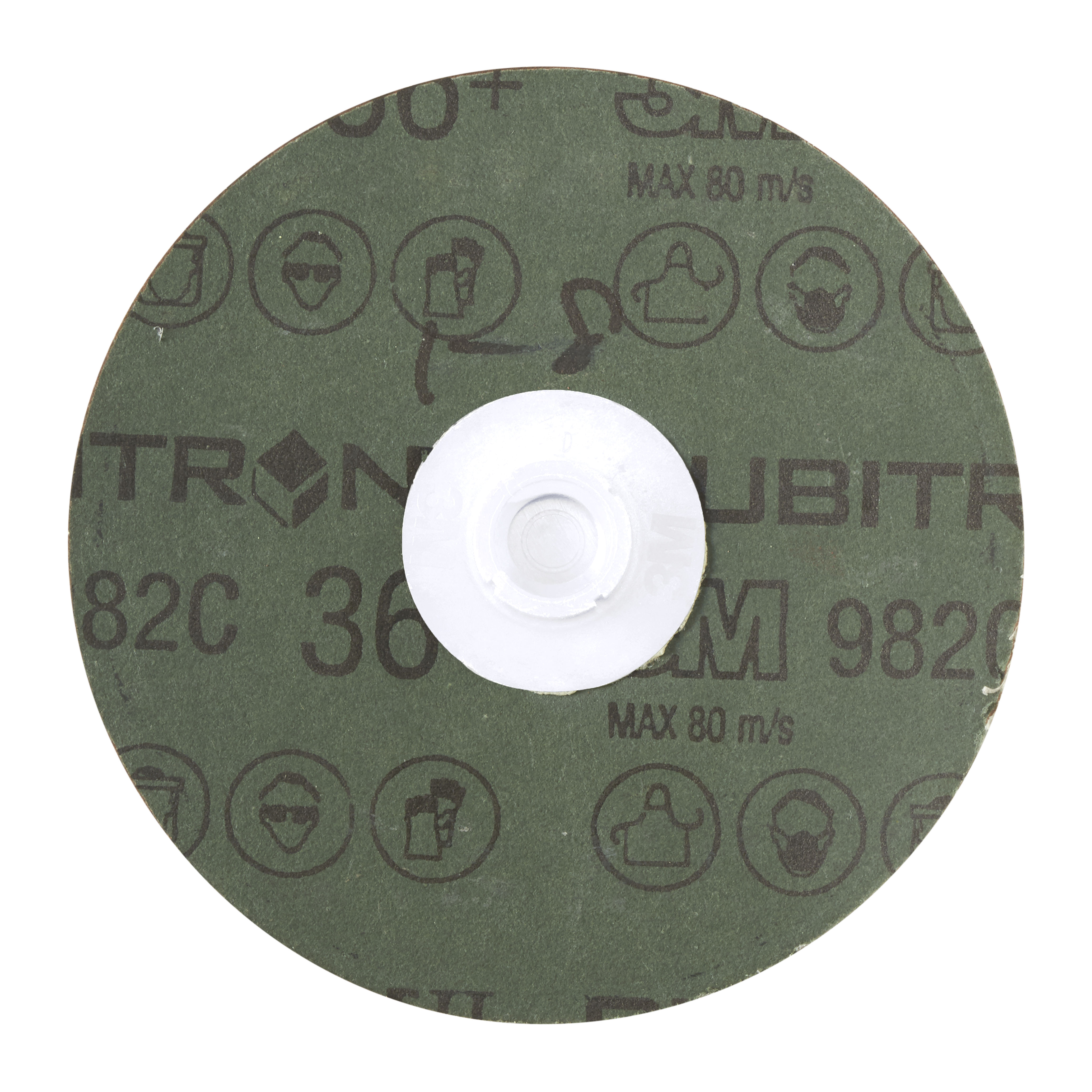3M™ Cubitron™ II Roloc™ Fibre Disc 982C, 36+, TS, Red, 4 in, Die RS400BB, 25/Carton, 100 ea/Case