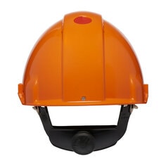 3M™ G3000 Casco de seguridad Uvicator, con ventilación, con banda de cuero, naranja, G3000DUV-OR