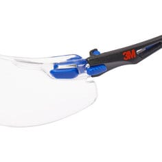 Lunettes de sécurité 3M™ Solus™, monture bleue/noire, verres antibuée Scotchgard™ incolores,