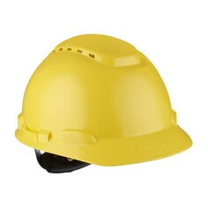 3M™ H700 Casco con ventilación y arnés de ruleta Amarillo (1 casco/bolsa)