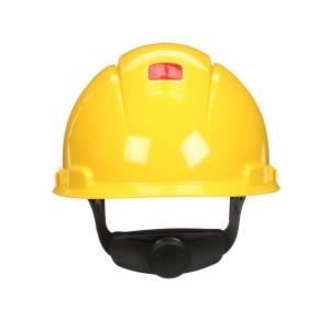 3M™ SecureFit Hard Hat H-702SFR-UV, Yellow, 4-Point Pressure Diffusion Ratchet Suspension, with UVicator, 20 ea/Caseimage