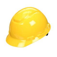 3M Hrd Hat, 4pnt ratcht suspnsn, H-702R-UV& UVicatr Sensr, yelow