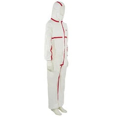 3M™ Protective Coverall 4565 Type 4/5/6 White+Red