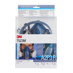 3M™ Kit de media máscara reutilizable mediana con filtro A2P3 R, 7523M