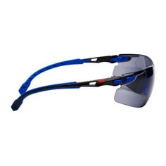 3M™ Solus™ Schutzbrille mit blau-/schwarzem Rahmen, Scotchgard™ Anti-Fog-Beschichtung