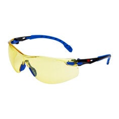 3M™ S1103SGA Gafas SOLUS 1103 montura negra/azul PC ocular amarillo recubrimiento SCOTCHGARD 1 gafa/bolsa