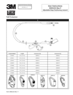 3M™ DBI-SALA® Pole Climber's Adjustable Web Positioning Lanyard