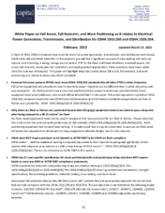 OSHA 1910 269 white paper updated March 13 2015 White Paper
