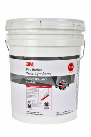3M™ Fire Barrier Water Tight Spray, Red, 5 Gallon (Pail), Drumimage