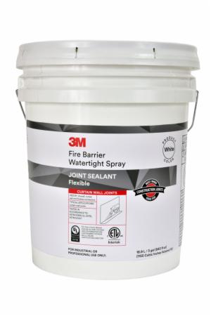 3M™ Fire Barrier Water Tight Spray, White, 5 Gallon (Pail), Drumimage