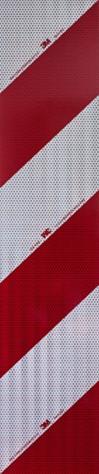 3M™ High Intensity Prismatische markering 823i, rood/wit, 141 mm x 705 mm, 10 Sets/Pack