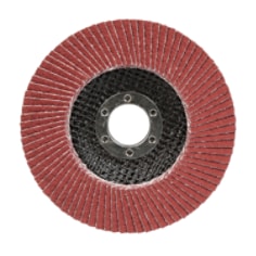 3M™ Cubitron™ II Flap Disc 967A is ideal for low to medium-high pressure applications on flat surfaces or outside edgework, especially in paint prep and stainless steel fabrication where final finish and gouge resistance are important.