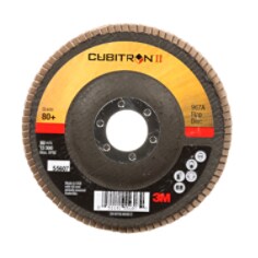 3M Cubitron II F/D, 967A, T27, 80+, Y-weight, 4 1/2 in x 7/8 in