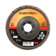 3M Cubitron II Flap Disc, 967A, T29, 40+, Y-weight, 5in x 7/8 in