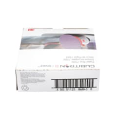 3M™ Cubitron™ II Hookit™ Paper Disc 732U features 3M™ Precision Shaped Ceramic Grain, a revolutionary advancement in abrasive technology. The triangular shaped ceramic mineral is designed to slice through the substrate, rather than gouging or “plowing” like conventional abrasives, resulting in a disc that cuts up to two times as fast and lasts up to four times as long as conventional abrasives.