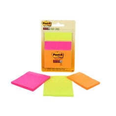 Post-it SS Notes, 3432-SSAU-C, RdJ , 3inx3in, 35sh/pd, 3pd/pk