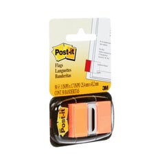 Post-it® Flags, 680-4, orange, 1 in x 1.7 in, 50 per dispenser