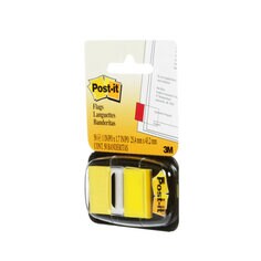 Post-it® Flags, yellow, 1 in x 1.7 in, 50 per pack