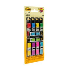 Post-It Flags 1/2 inch Value Pack With Bonus Arrow Flags. Comes with 2 bonus dispensers of 48 arrow flags. 1/2in x 1-11/16in. Assorted Colours. 35 flags per dispenser. 8 dispensers/pkg. They stick securely and remove cleanly.