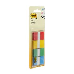 Post-it Flags, 680-RYGB2, A/P, 1 in x 1.7 in, 80/dispenser, 2/pk