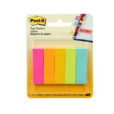 Post-it® Page Markers are great for temporarily marking documents you might need later. The adhesive makes the markers stay put and lets you reposition as well.