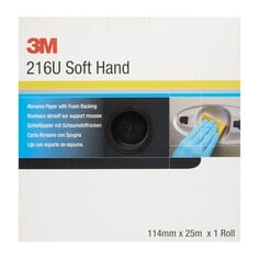 3M™ Rollo de papel abrasivo con esponja  216U, precortado, 114 mm x 25 m, P800, PN50340