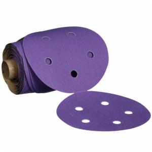 3M™ Cubitron II Stikit Paper Disc Roll 732U, 150+ C-weight, 5 in x NH, 5HL, Die 500FH, 100 Discs/Roll, 4 Rolls/Caseimage