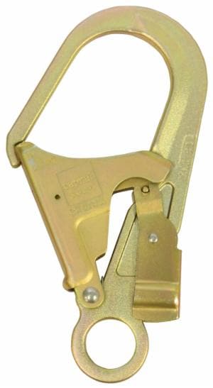 3M™ Double Locking Rebar Snap Hook 2109193, Zinc Plated Steel, 3600 lb Gate, 2 1/2 in Throatimage