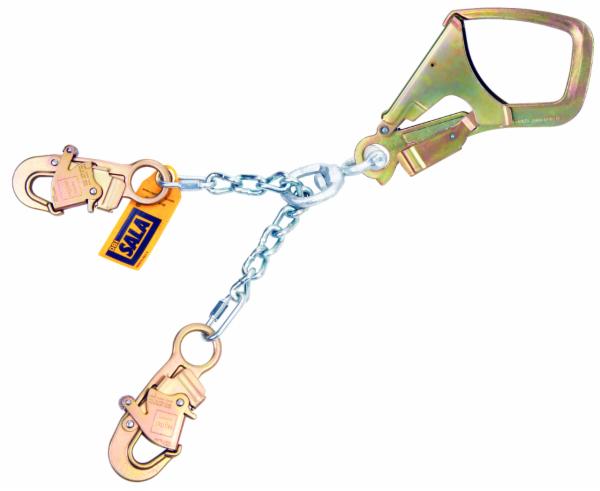 ™ DBI-SALA Swiveling Chain Rebar/Positioning Lanyard with Energy Absorber 5920200